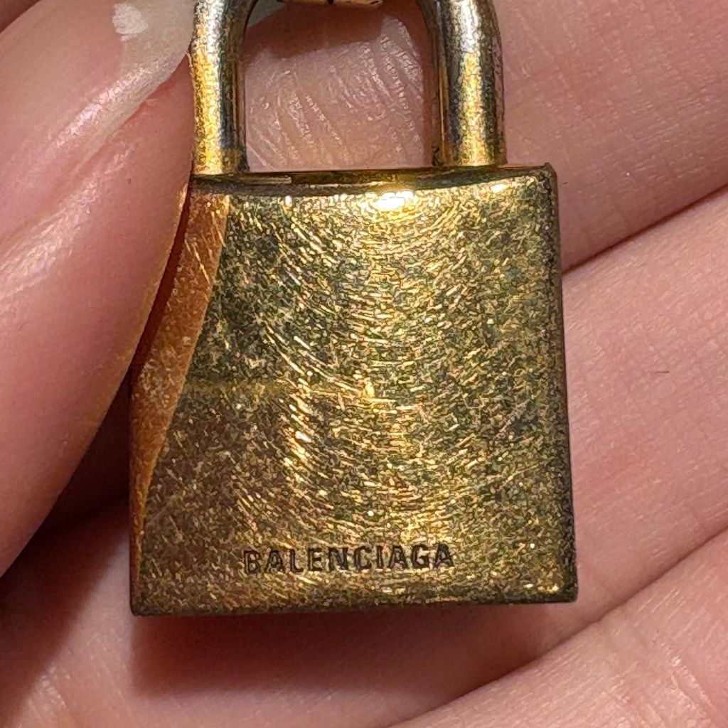 BALENCIAGA 南京錠 ゴールド BALENCIAGA バレンシアガ 20AW 南京錠リング ゴールド size:20号