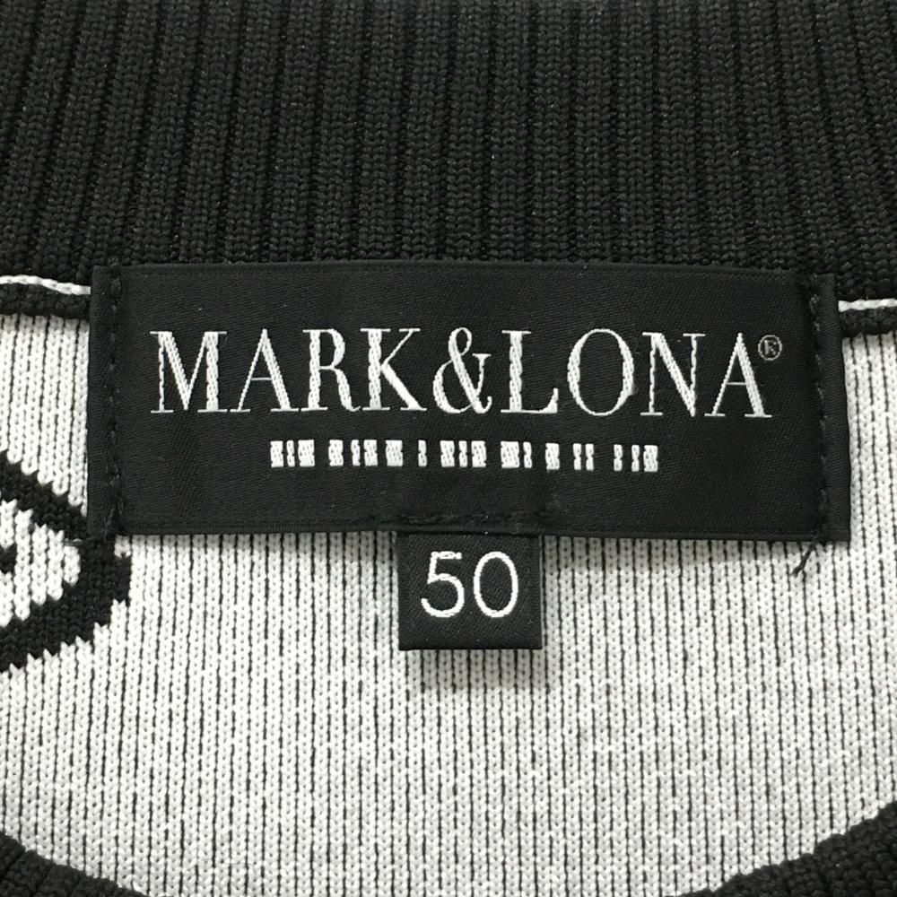 ○★訳有り新品未使用　MARK&LONA　ブランドロゴニットパーカー　50　黒 ○☆訳有り新品未使用MARK&LONAブランドロゴニットパーカー50黒