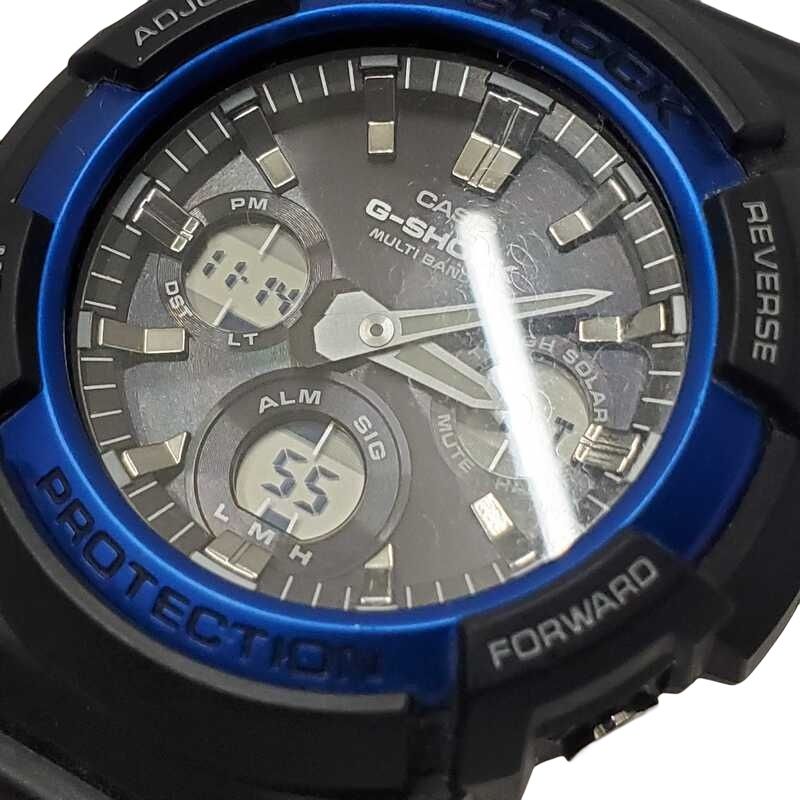 CASIO G SHOCK GAW 100 B 1 A 2 JF 腕時計メンズ ソーラー電波クォーツ ブラック文字盤 動作品