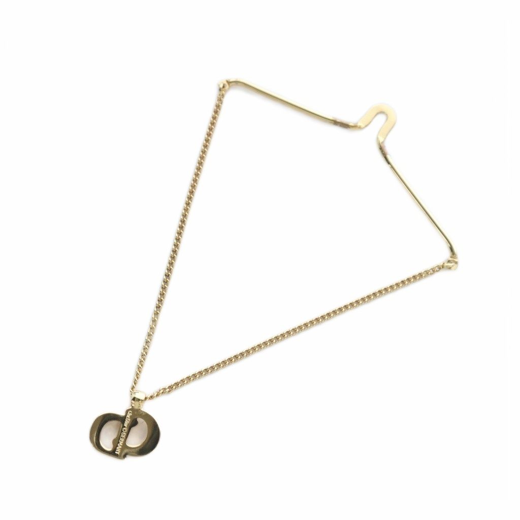 クリスチャンディオール Christian Dior ブレスレット ロゴ タイチェーン ゴールド色 GY 18 MQ OH