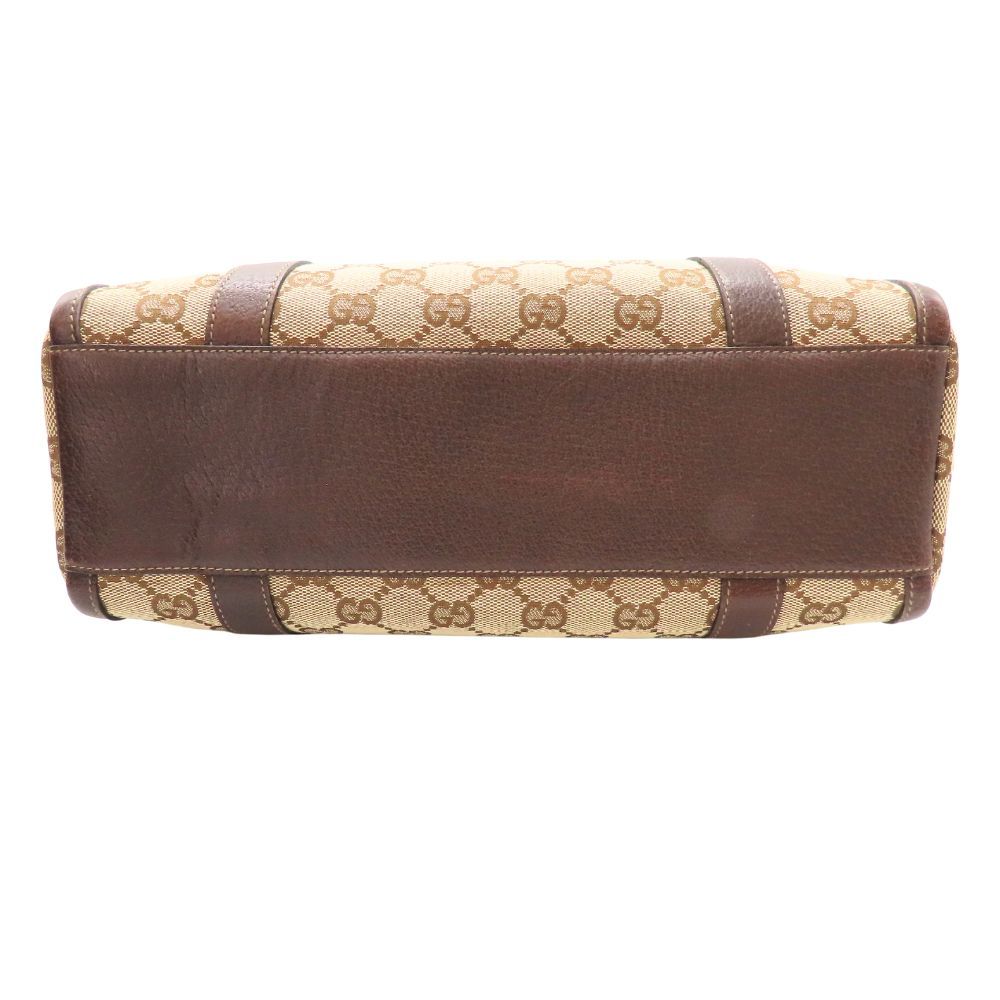 中古】 GUCCI グッチ 130942 ハンドバッグ GGキャンバス レザー