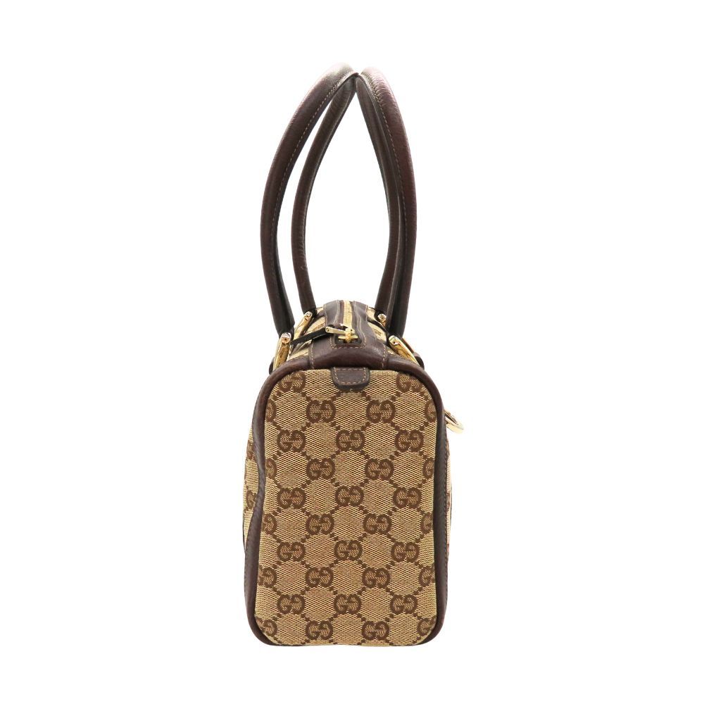 中古】 GUCCI グッチ 130942 ハンドバッグ GGキャンバス レザー