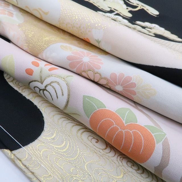 正絹 仕付け糸付