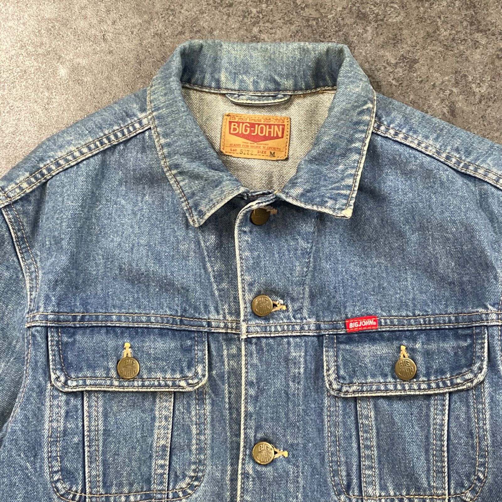 日本製 Vintage BIG JOHN 5772 Denim Tracker Jacket ビッグジョン 