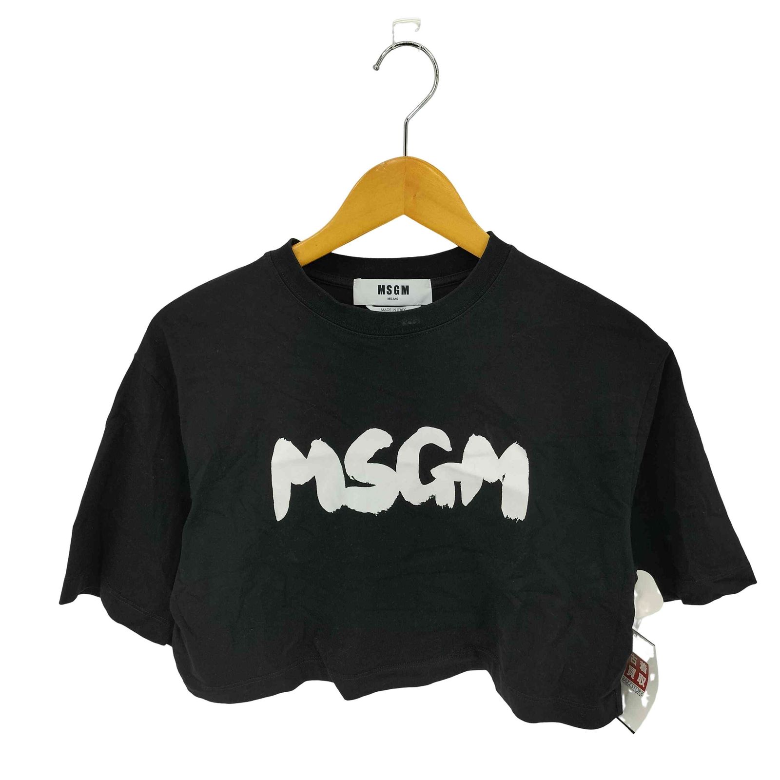 [新品] MSGM レディース ブラシストロークロゴ スウェット XS ホワイト 新品] MSGM レディース エムエスジーエム ブラシストロークロゴ