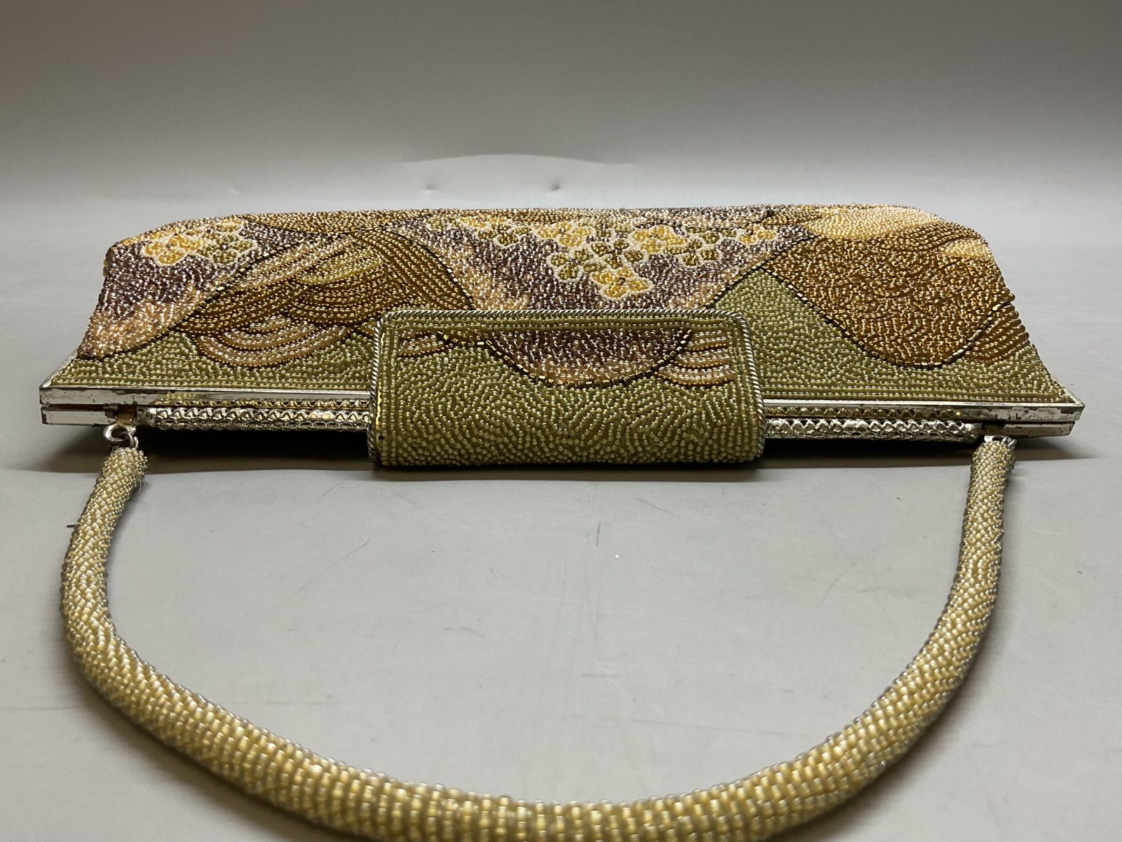 ハンドバッグ ビーズ細工