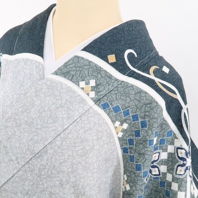 ❁tomihisa❁新品 一色兼美 ステンドグラス 銀通し お仕立て上がり品