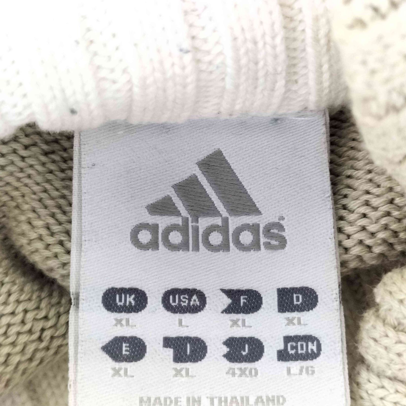 アディダス adidas 00s ロゴ刺繍ハーフジップニット メンズ JPN：XL 