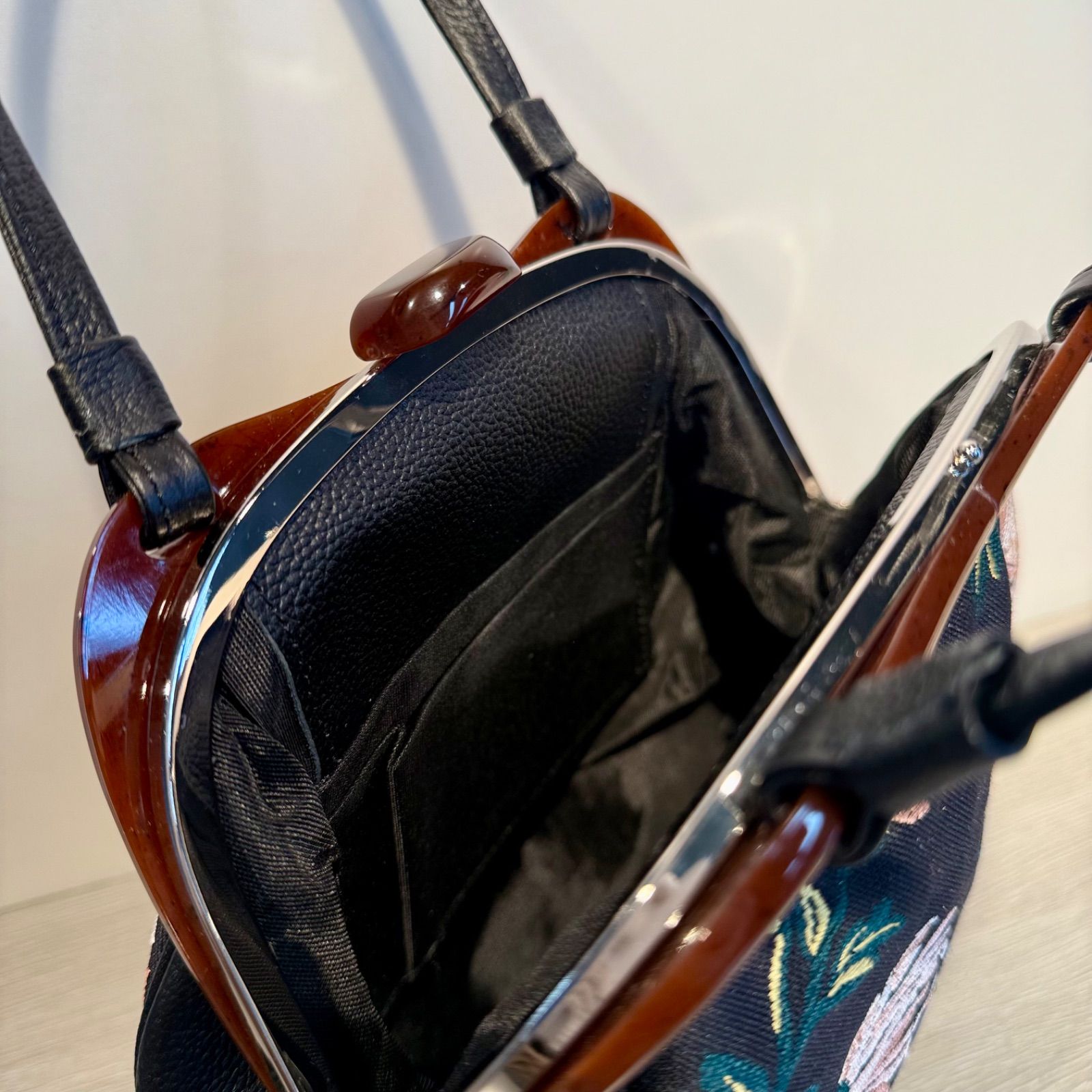 本皮取手バック