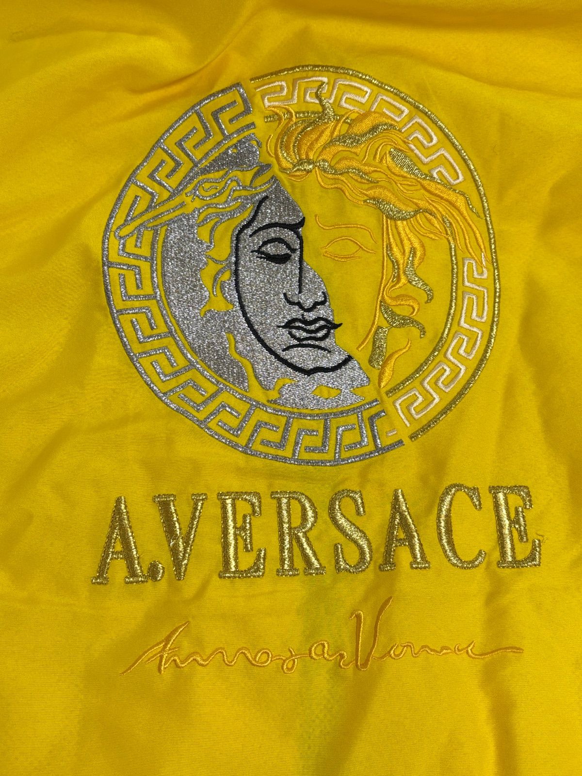 A.VERSACE ヴェルサーチ ジャージ ナイロン ジャケット 黄色 