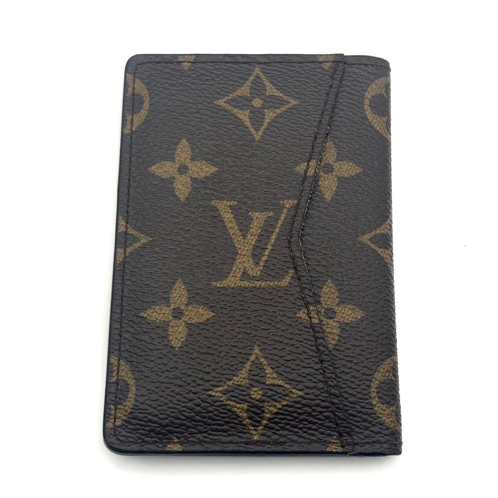 LOUIS VUITTON ルイヴィトン モノグラムポケットオーガナイザードゥポッシュ イニシャル付