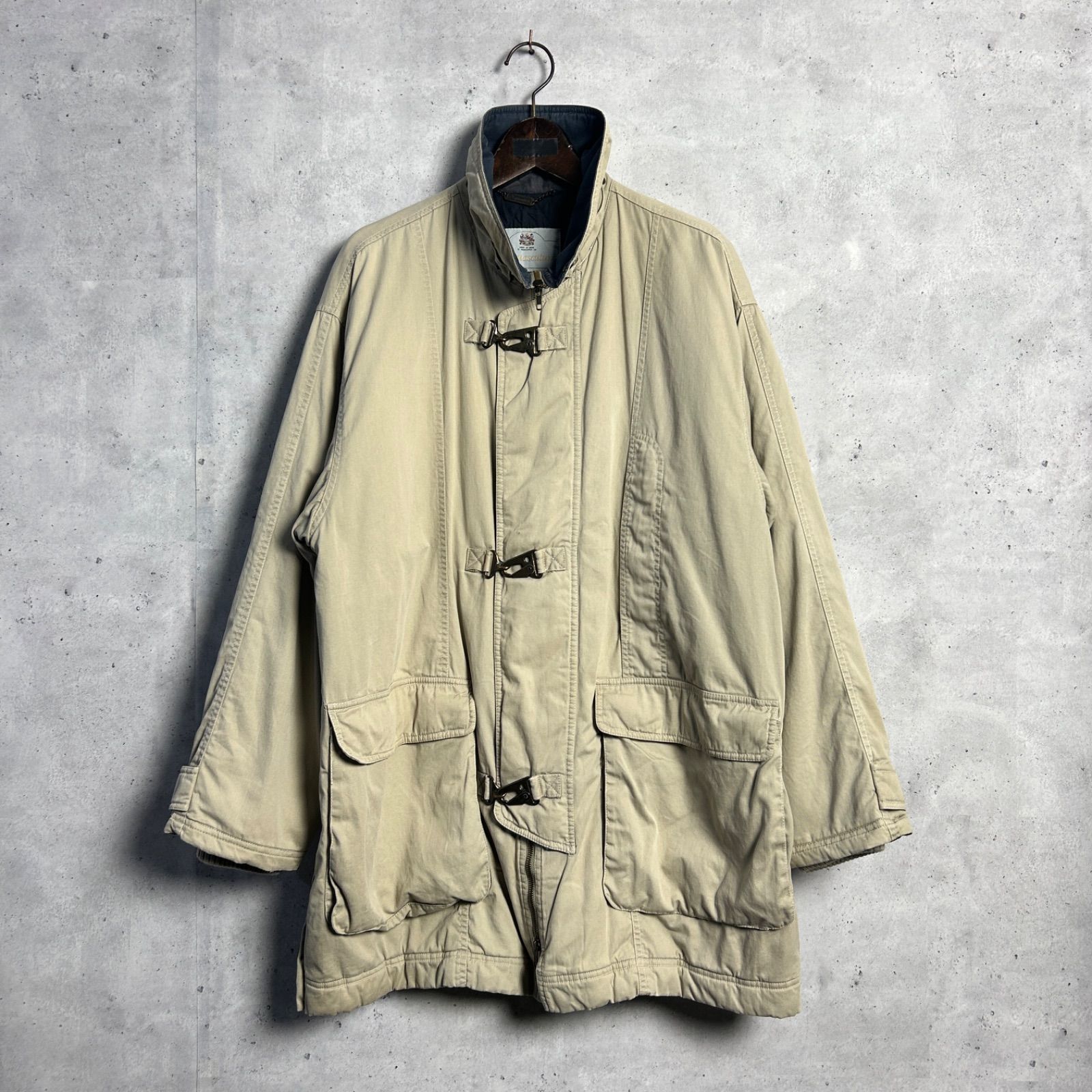 Aquascutum ファイヤーマンジャケット　中綿　ゆったりMメンズ ab Aquascutum アクアスキュータム ファイヤーマンジャケット 古着 - メルカリ