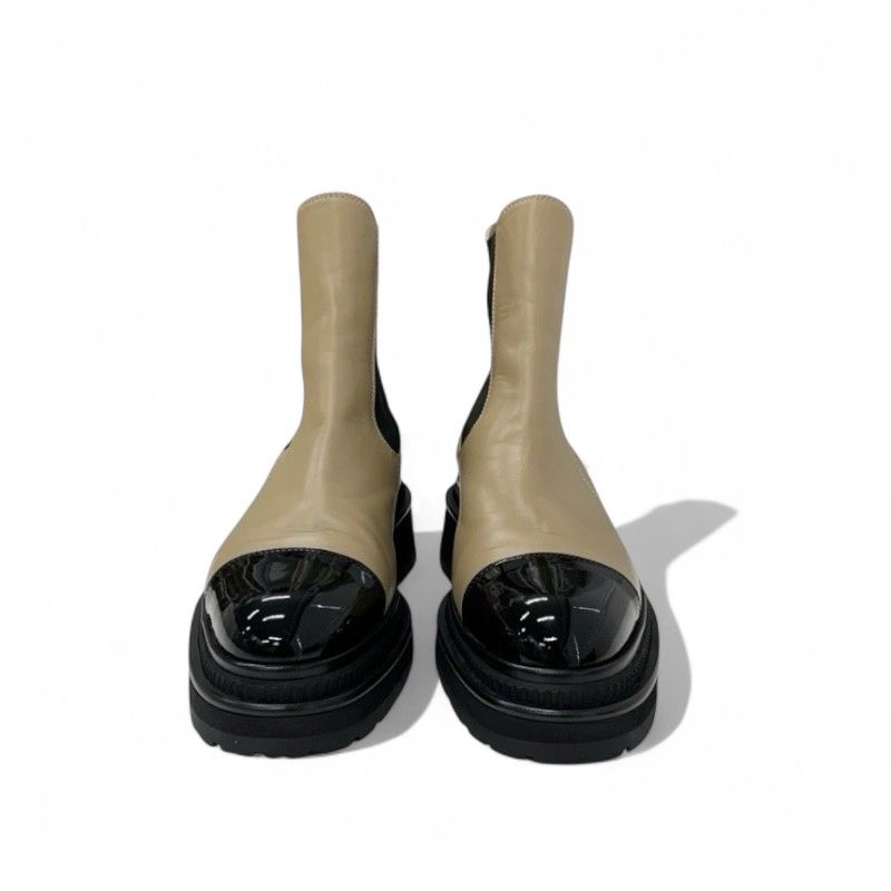 シャネル CHANEL ブーツ ショートブーツ 靴 シューズ レザー パテント