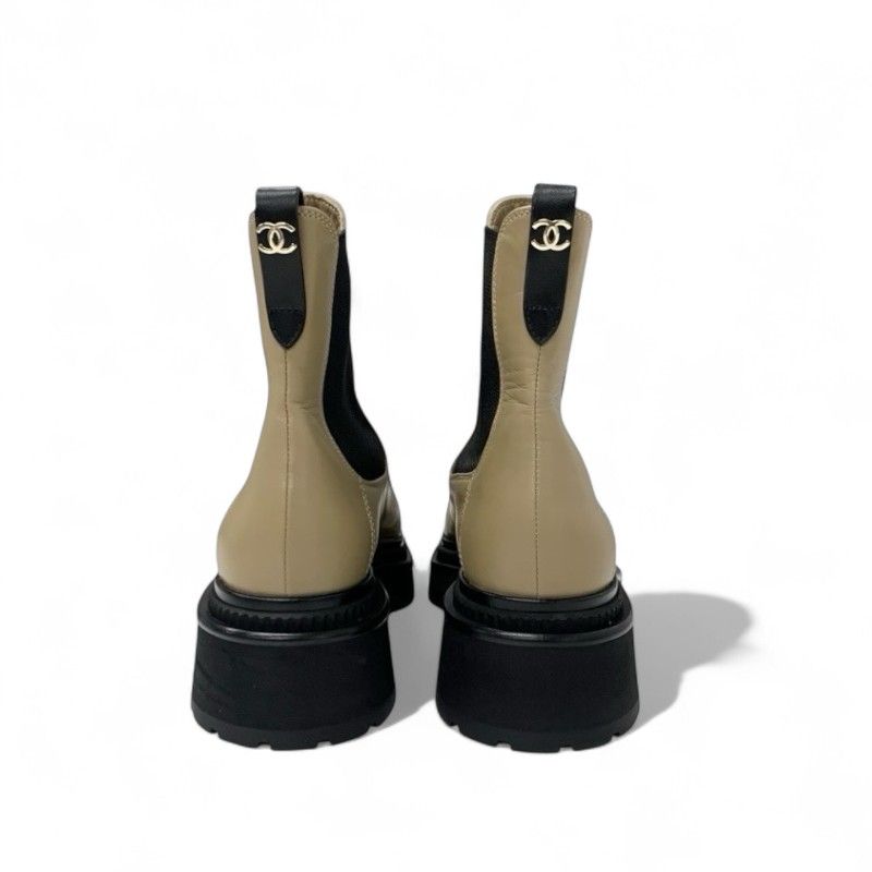 シャネル CHANEL ブーツ ショートブーツ 靴 シューズ レザー パテント