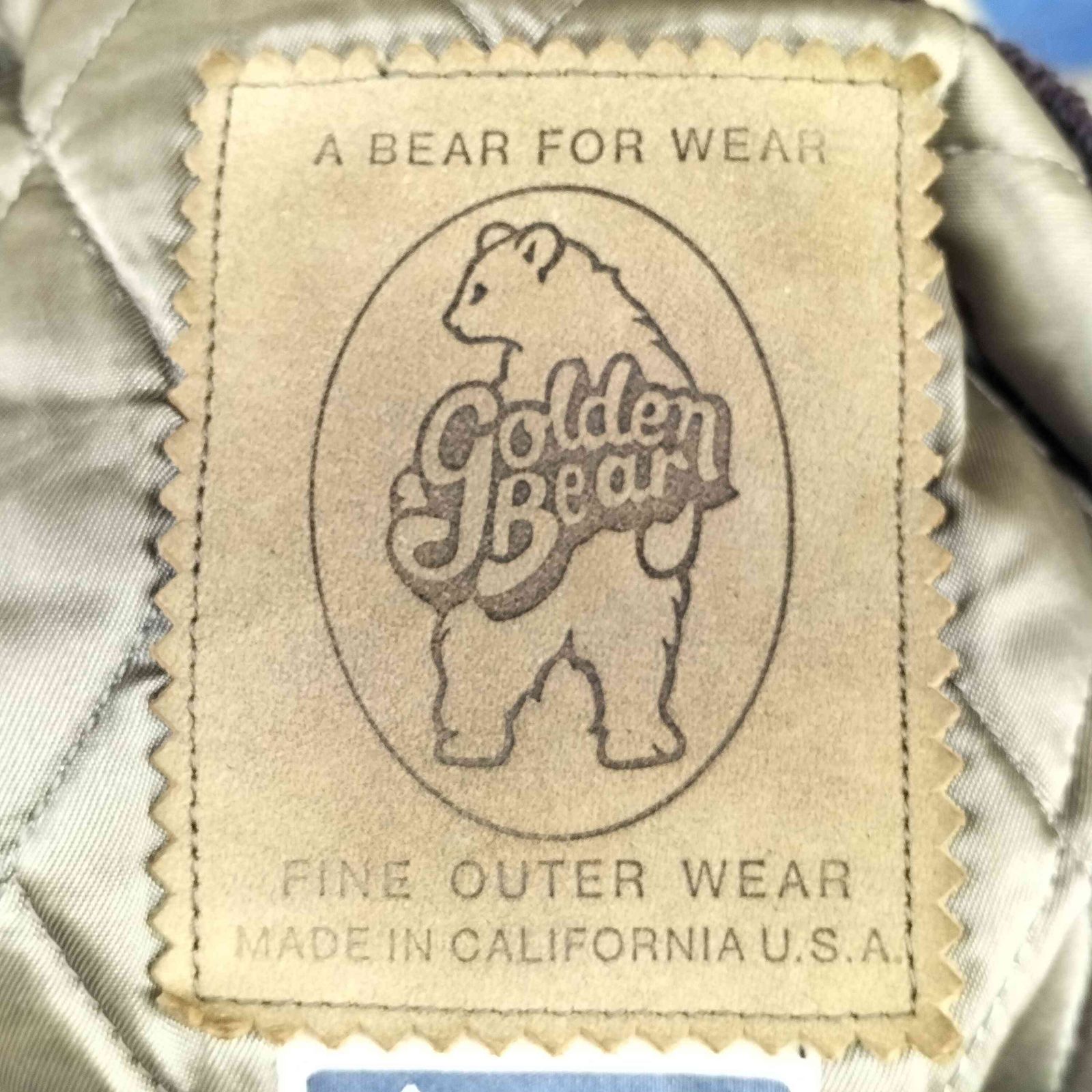 80、90s ゴールデンベア スタジャン USA 米国製 ゴールデンベアー Golden bear 80-90S USA製 スタジャン メンズ import