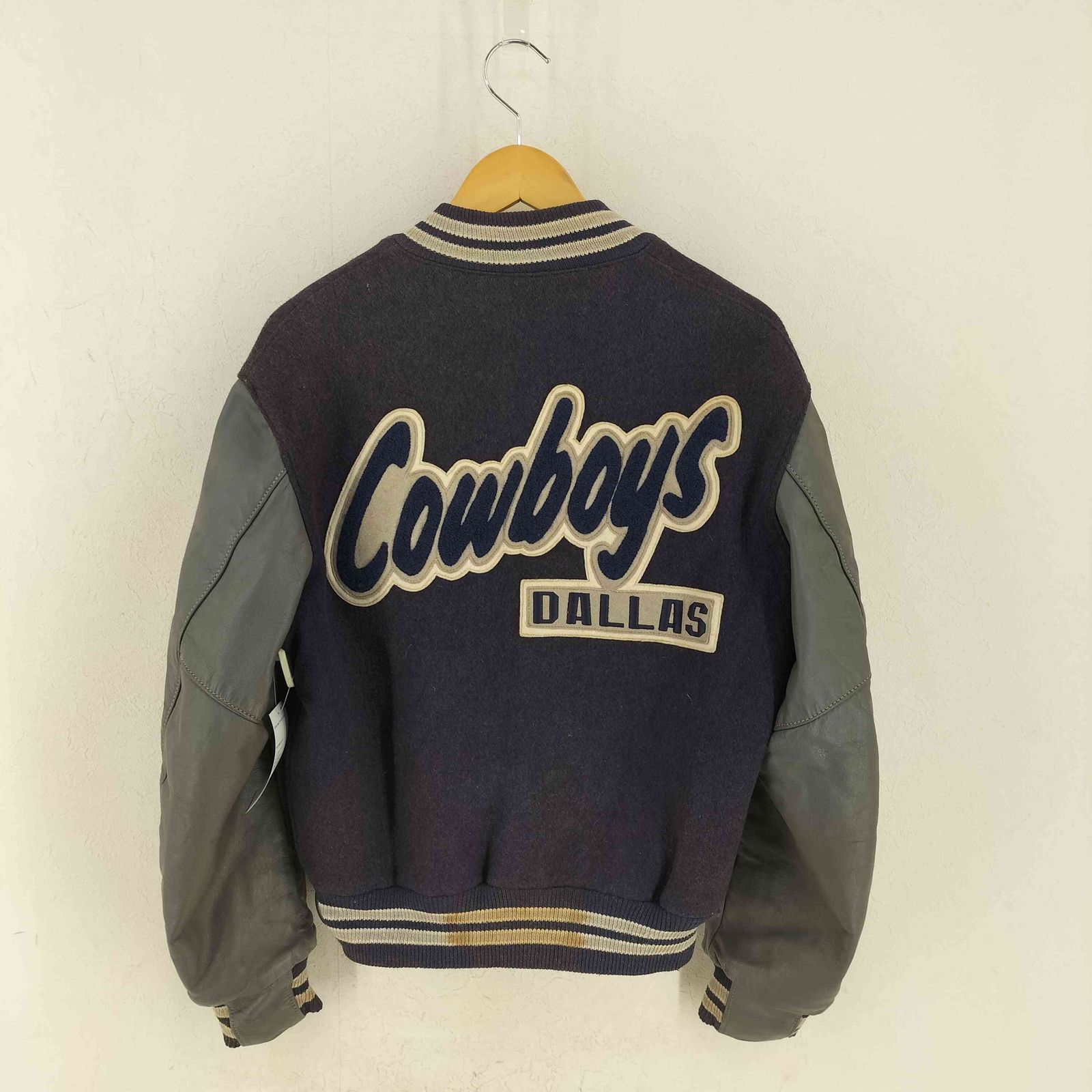 80、90s ゴールデンベア スタジャン USA 米国製 GOLDEN BEAR(ゴールデンベアー) / スタジャン/S/ウール/ネイビー