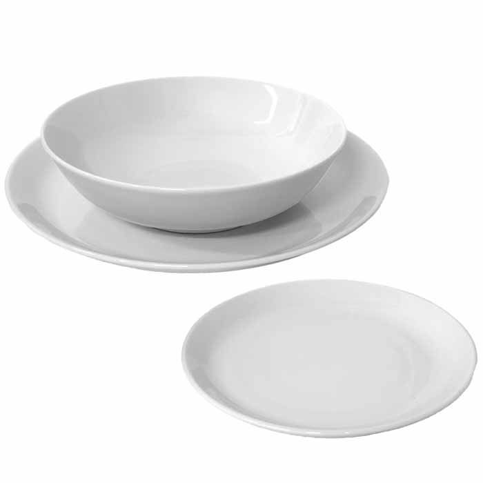Villeroy Boch 食器セット キッチン用(皿&ボウル 6人分)ホワイト 18点