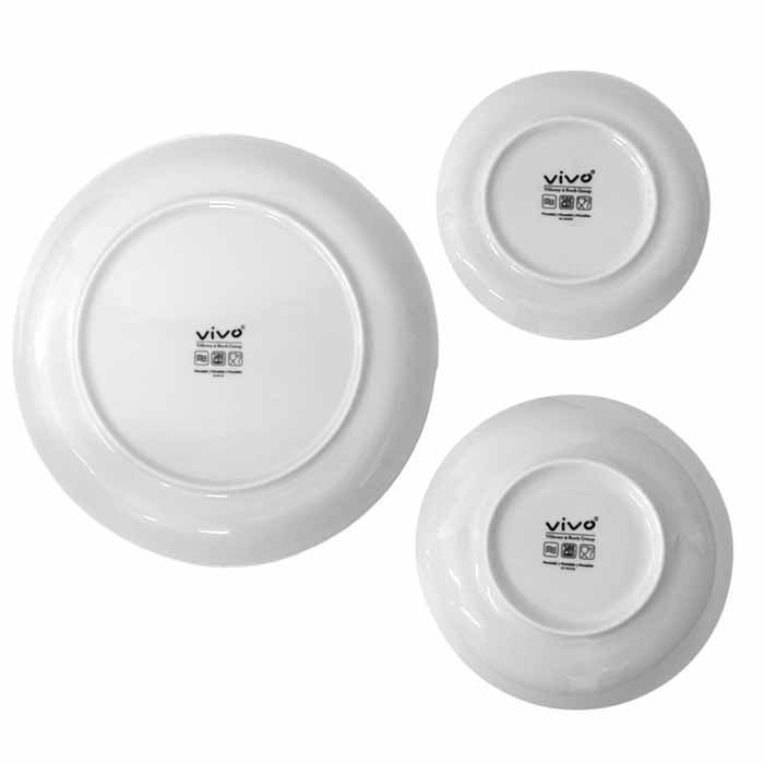Villeroy Boch 食器セット キッチン用(皿&ボウル 6人分)ホワイト 18点