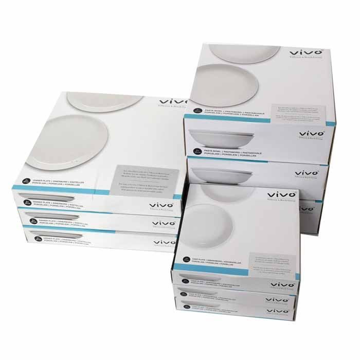 Villeroy Boch 食器セット キッチン用(皿&ボウル 6人分)ホワイト 18点