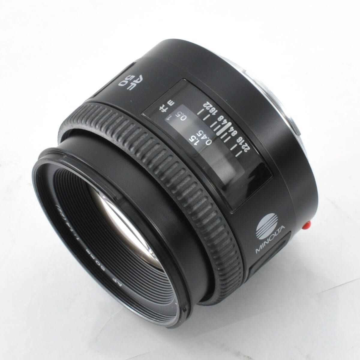 ミノルタ】Minolta AF 50mm F1.4 標準レンズ（フード付き） #P171
