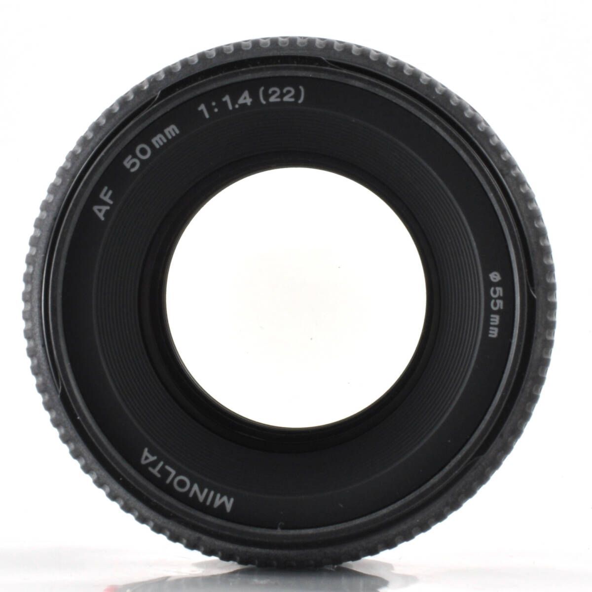 ミノルタ】Minolta AF 50mm F1.4 標準レンズ（フード付き） #P171