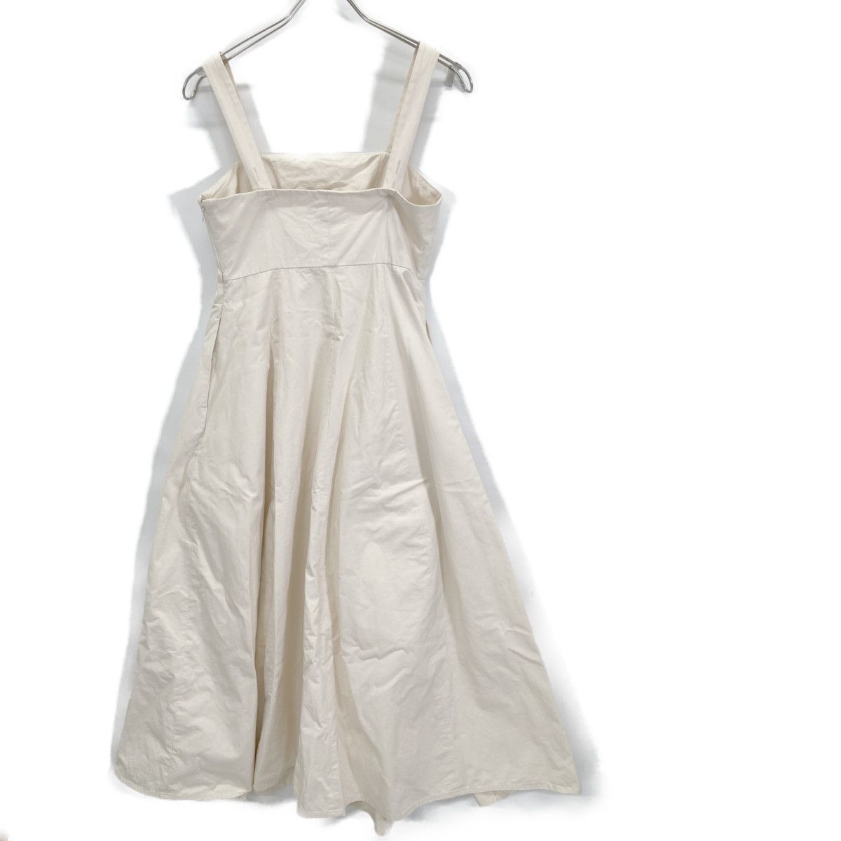 CLANE クラネ 15112-5092 ﾎﾜｲﾄ SQUARE BARE FLARE ONEPIECE O