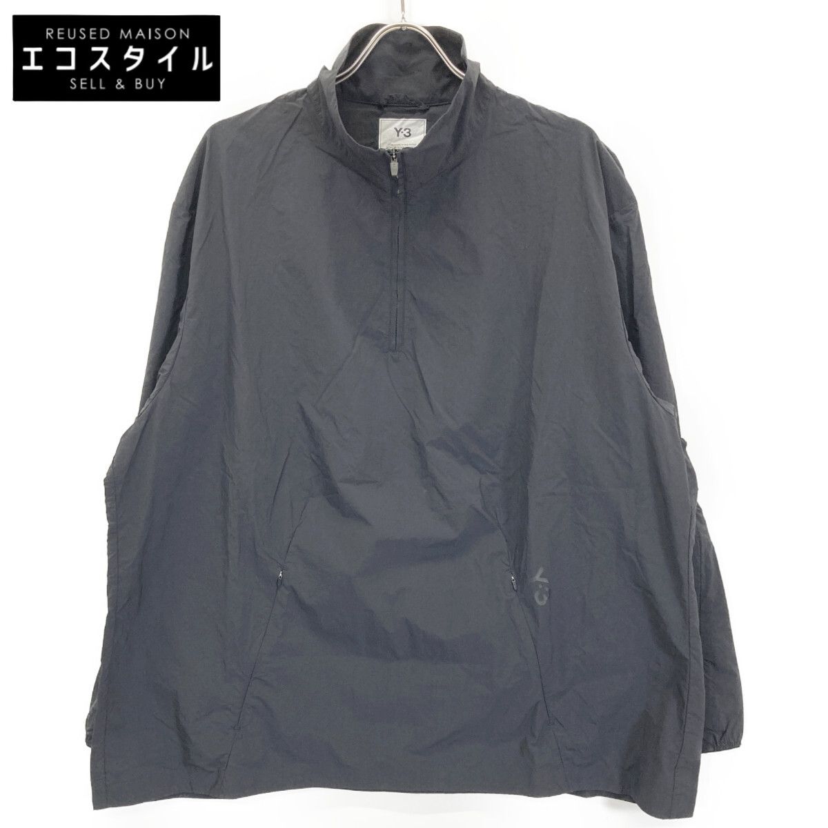 Y-3 ワイスリー HH8908 ブラック ナイロン M CLASSIC LIGHT SHELL RUNNING H-Z TOP 2XL