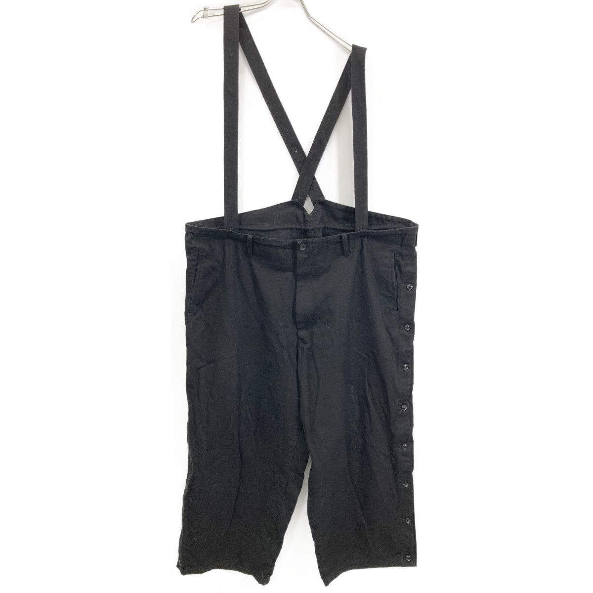 Yohji Yamamoto POUR HOMME ヨウジヤマモトプールオム 22AW ブラック HE-P43-004 脇あきベルト付カバーP パンツ 2