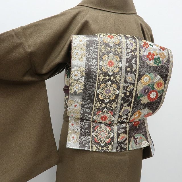 六花-RIKKA- 美品 正絹 刺繍 唐花 袋帯 着物 A3964 - メルカリ