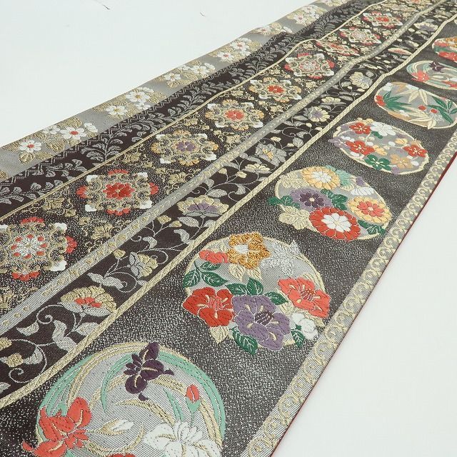 六花-RIKKA- 美品 正絹 刺繍 唐花 袋帯 着物 A3964 - メルカリ