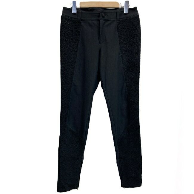 ISSEY MIYAKE ボアパンツ ボトムス ナイロン ポリエステル ポリウレタン ジップフライ 切替 サイドボア ジップスリット IM43FF026 古着