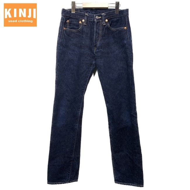 THE REAL McCOY S デニムパンツ Lot906S ボタンフライ 無地 ミリタリー アメカジ ストレートパンツ ボトムス Gパン 古着