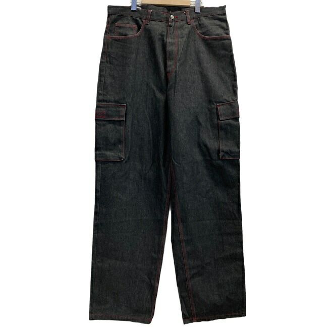 ICEBERG デニムパンツ デニム Gパン ボトムス コットン ブランドロゴ 刺しゅう カーゴパンツ ジップフライ オーバーサイズ 古着