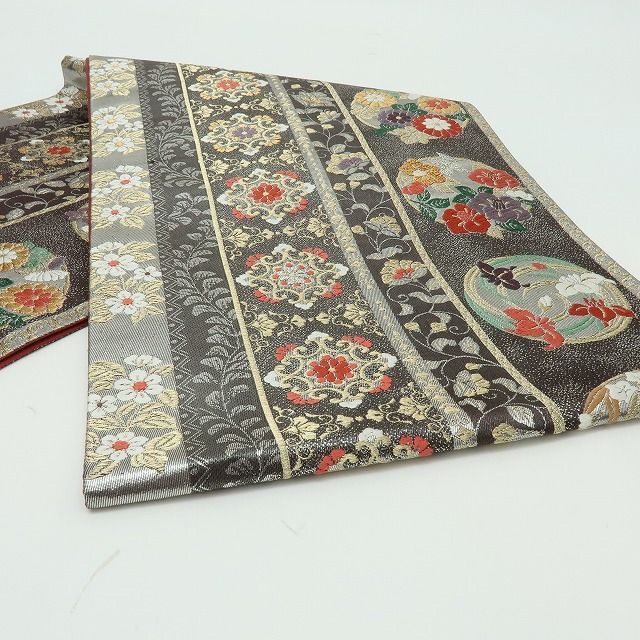 六花-RIKKA- 美品 正絹 刺繍 唐花 袋帯 着物 A3964 - メルカリ