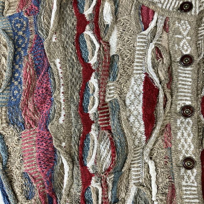 カーディガン Uネック