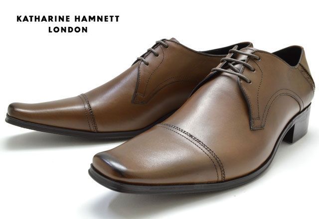 新品 KATHARINE HAMNETT 26cm ブラウンビジネスシューズ KATHARINE E HAMNETT ビジネスシューズ 「KATHARINE HAMNETT