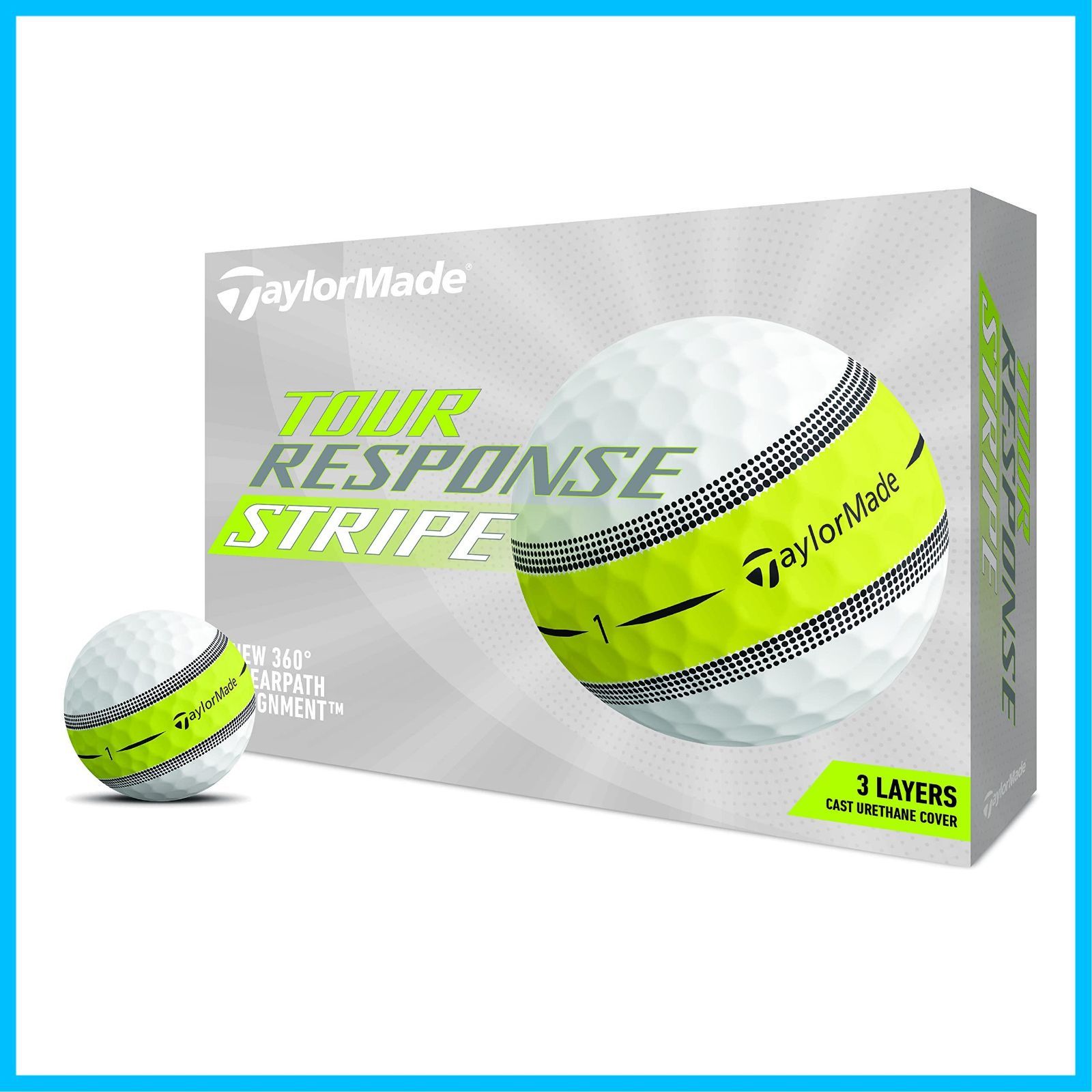 商品 ストライプ ツアーレスポンス TaylorMade テーラーメイド ゴルフボール