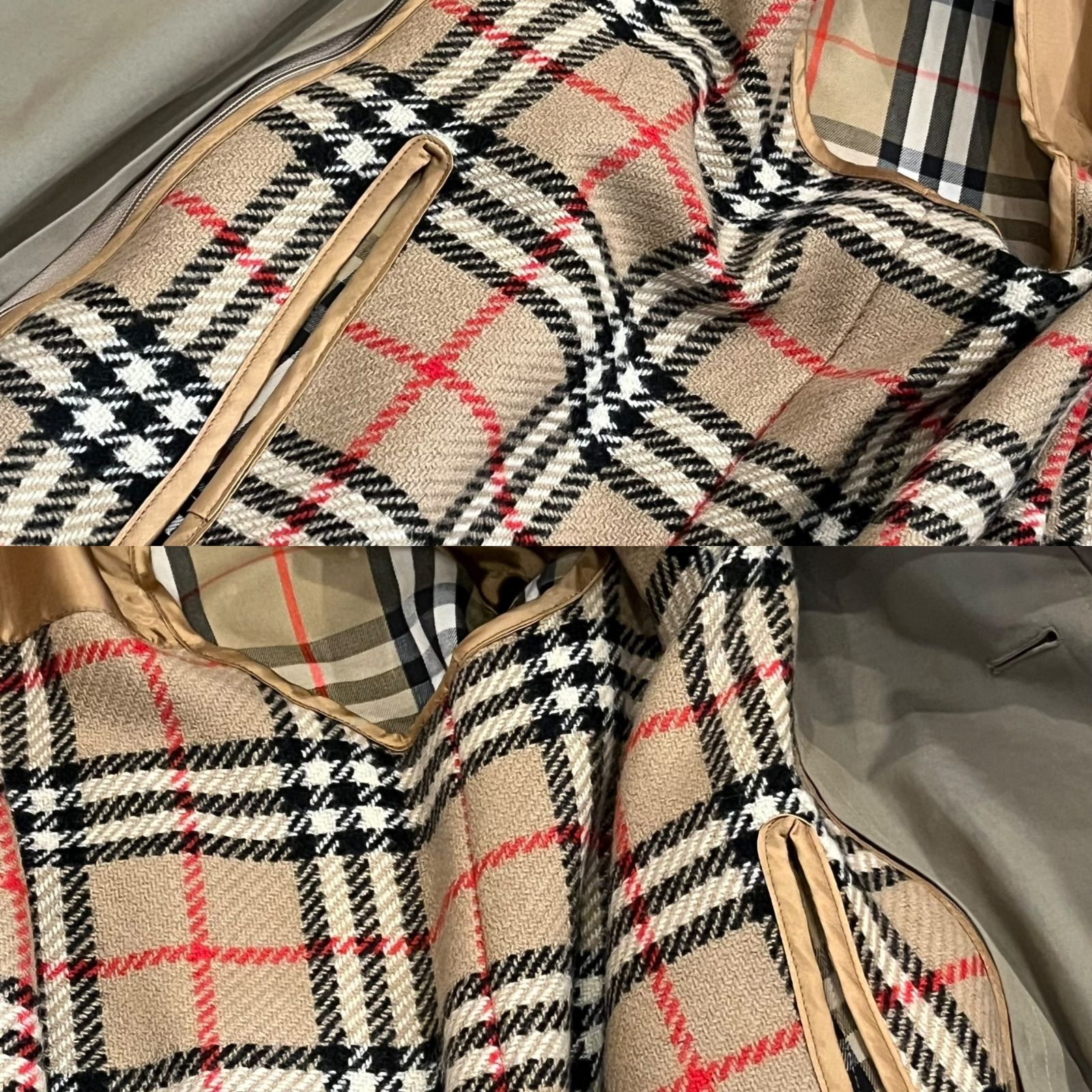 管2511-171】Burberrys バーバリーズ トレンチコート ベージュ 裏地