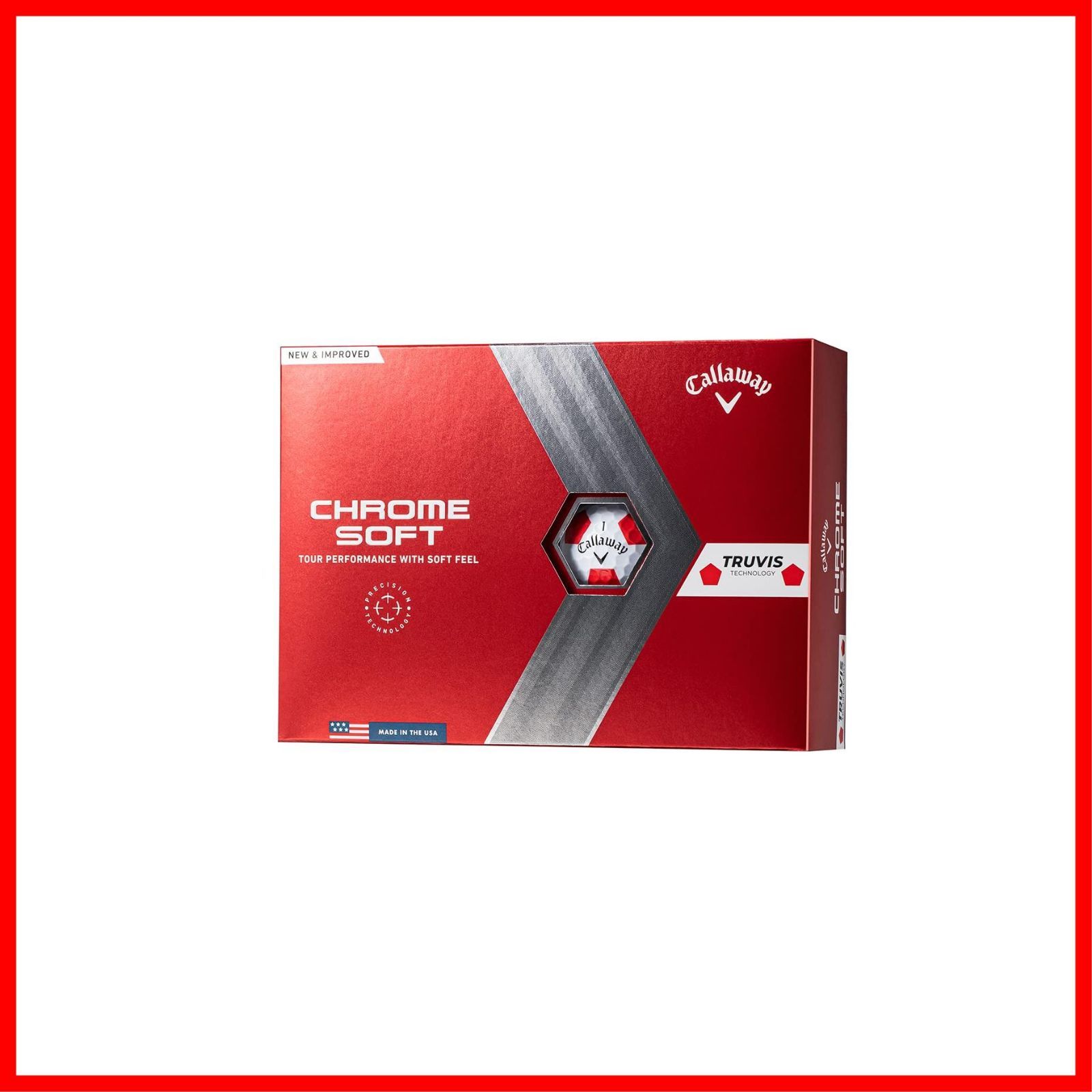 キャロウェイ Callaway ゴルフボール CHROME SOFT 2025 1ダース 12個入り 3ピース構造
