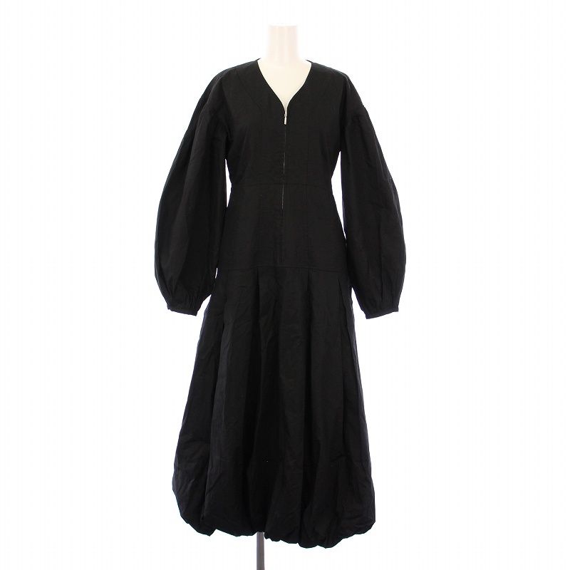 クラネ CLANE 23AW FRONT ZIP BALLOON ONEPIECE フロントジップ