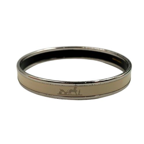 HERMES エルメス エマイユ バングル シルバー