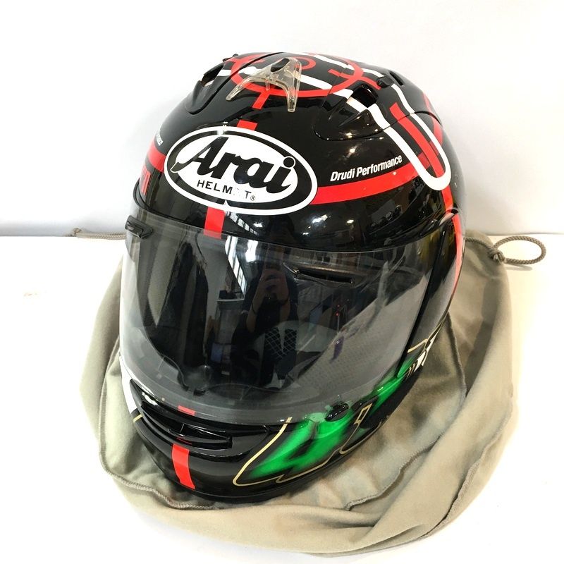 Arai アライ RX 7 RR 5 ジェットヘルメット 除菌消臭済 Lサイズ ブラック レッド オートバイ ツーリング ライディング バイカー バイク用品 TA 3686