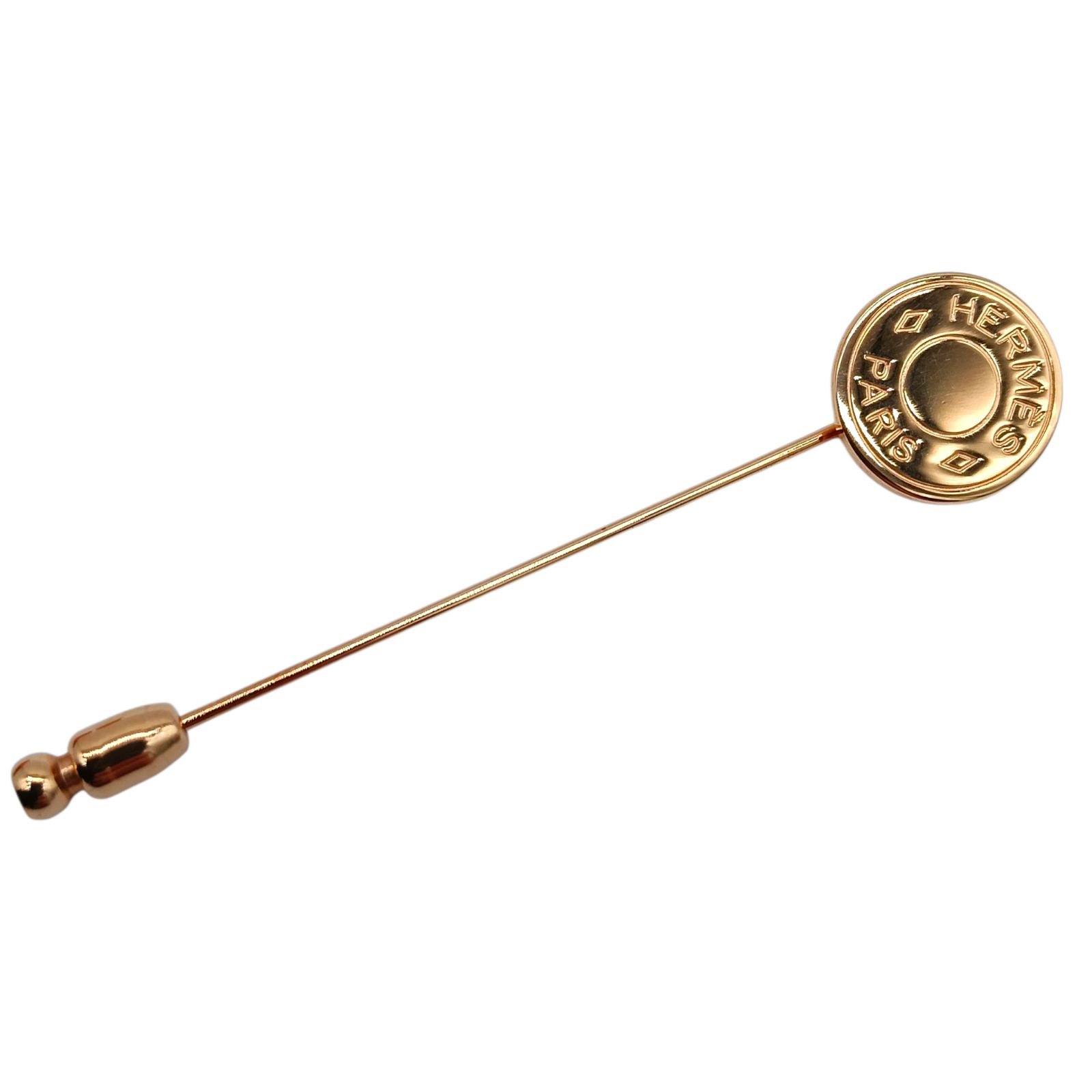 HERMES エルメス セリエ ピンブローチ ピン ブローチ ゴールド