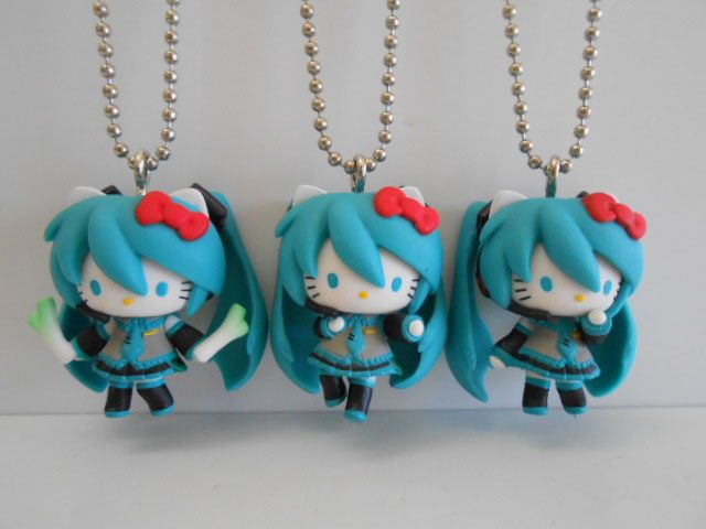 ♯Iym 27 GZ初音ミクボーカロイド Hello Kittyマスコットフル6種