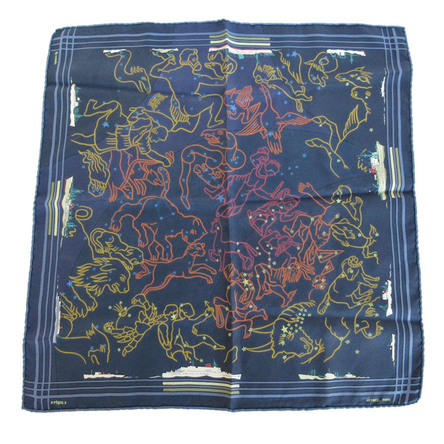 ルイヴィトン バンドー トランク ナロー スカーフ ベージュ レッド