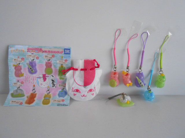 ♯Jpt12ME 夏目友人帳 ニャンコ先生 パワーストーン風 ストラップ 6種
