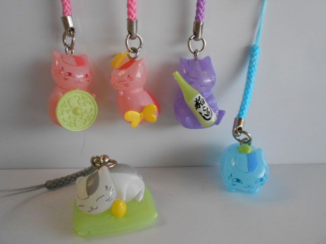 ♯Jpt12ND 夏目友人帳 ニャンコ先生 パワーストーン風 ストラップ 5種 ♯Jpt12ND 夏目友人帳 ニャンコ先生 パワーストーン風 ストラップ 5種