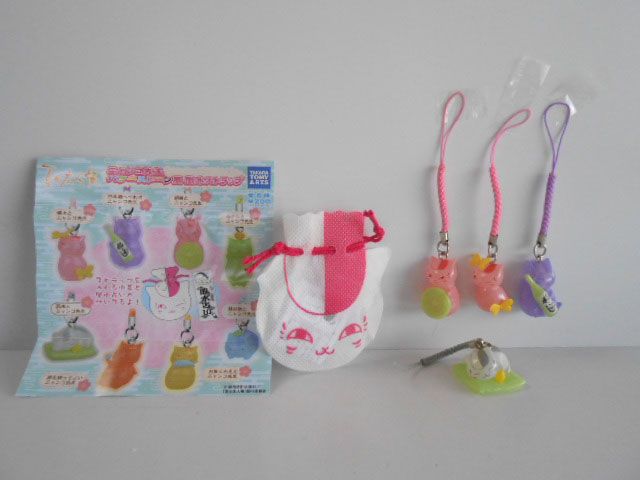 ♯Jpt12OD 夏目友人帳 ニャンコ先生 パワーストーン風ストラップ4種