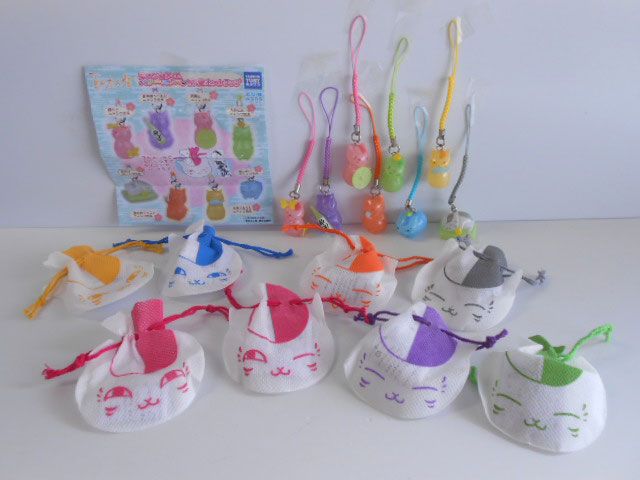 Jot30Ez 夏目友人帳 ニャンコ先生 パワーストーン風風水ストラ8種