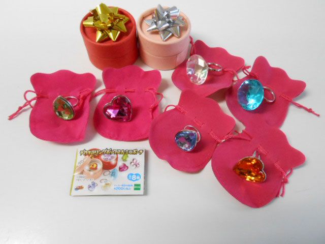 Jpi18GZデカキラリングジュエルボックス-ミニポーチ全8種メガ